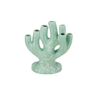 Shella Green Vase Coral 18x10x19cm