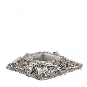 Mandwerk Twijg planter 36*19*6cm