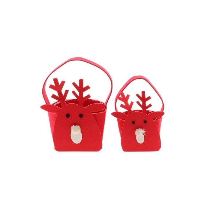 <h4>Basket Deer Gift Bag S2 H26D25</h4>