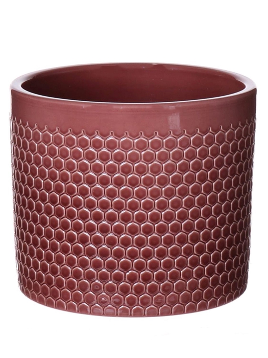 <h4>DF03-883849700 - Pot Capri d15xh13 merlot glazed</h4>