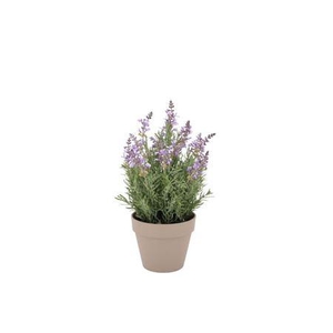 Silk Lavender Purple Pot Terra M 20x20x31cm