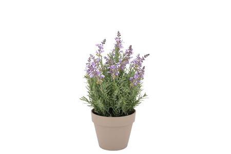 Silk Lavender Purple Pot Terra M 20x20x31cm