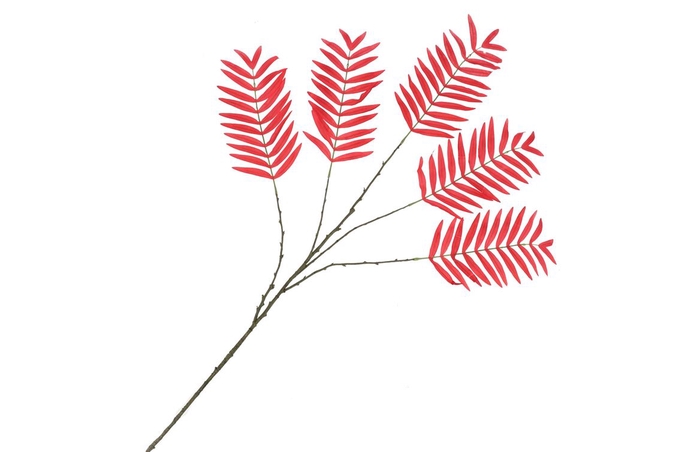 <h4>Silk Palm Leaf Red 125cm Nm</h4>