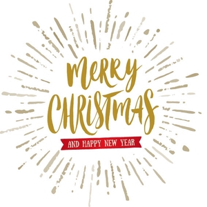 Kaart 7*7cm x20 Merry Christmas