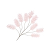 Silk Palm Leaf Light Pink 150cm