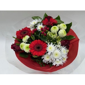 Boeket Biedermeier rood