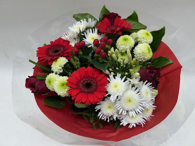 <h4>Boeket Biedermeier rood</h4>