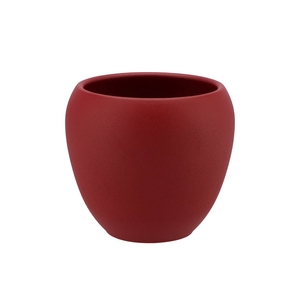 Vinci Red Velvet Flower Pot 17x15cm