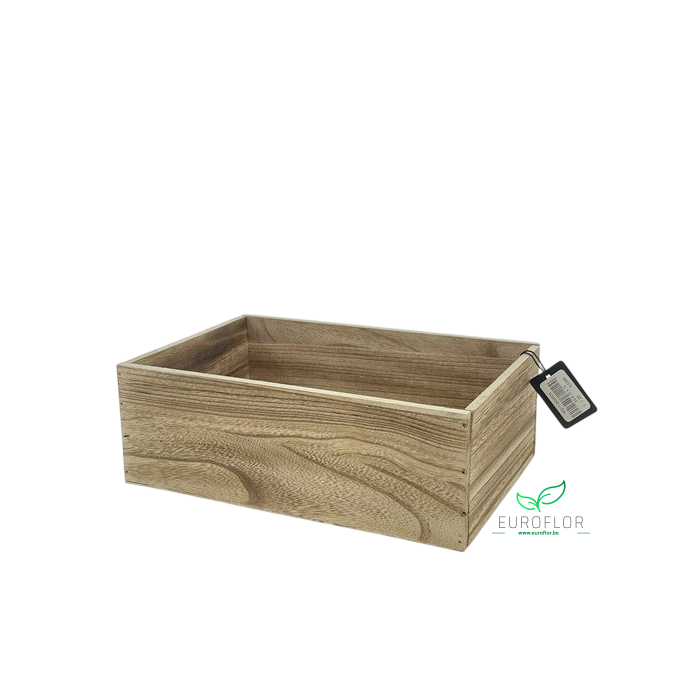 <h4>WOOD BASKET RECTANGLE 28X18XH10</h4>