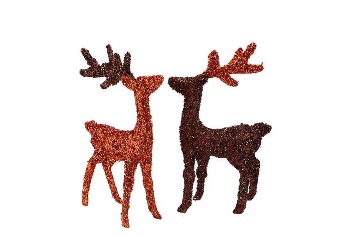 <h4>Sparkle Copper/bronze "oh My Deer" Ass 48x30x6cm</h4>