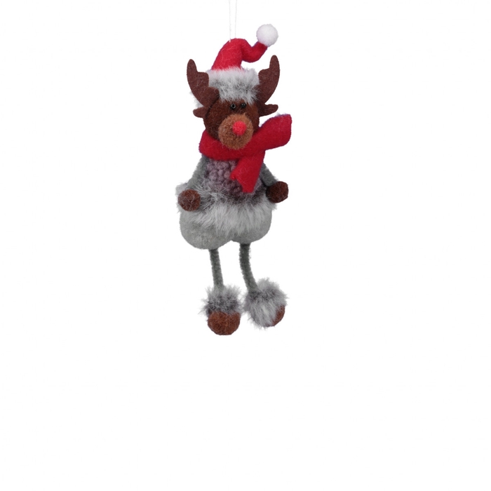 <h4>Sale Christmas Deco hanging reindeer 18cm x4</h4>