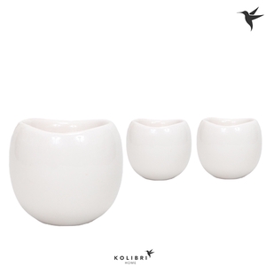 Kolibri home Bowl pot white