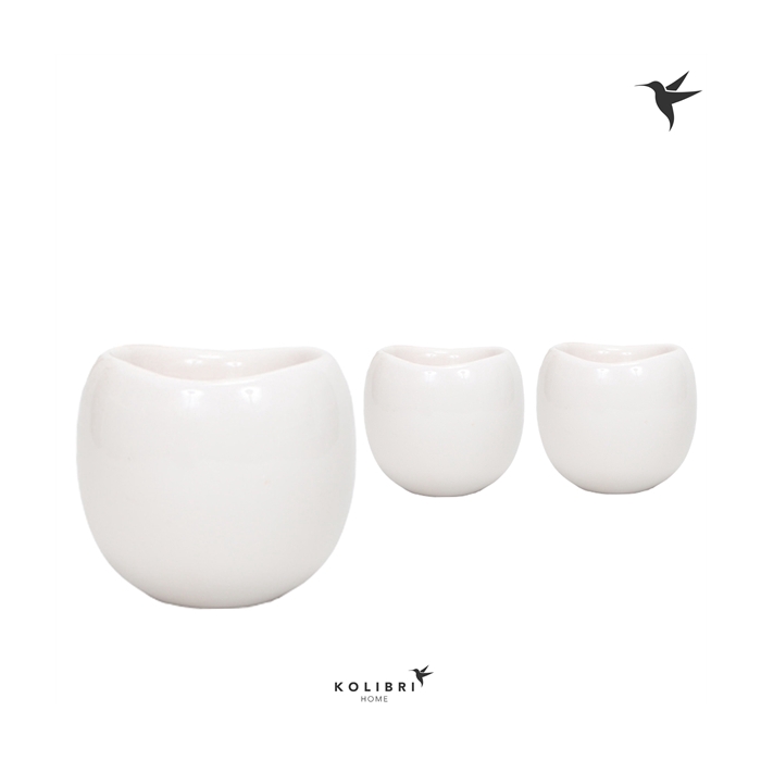 <h4>Kolibri home Bowl pot white</h4>