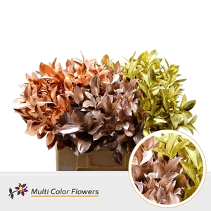 Ruscus Kerst Mix Metallic