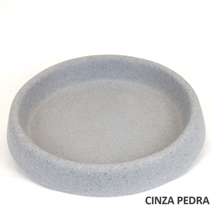 PRATO REDONDO RISCATTO POLIETILENO N2 AR CINZA PEDRA