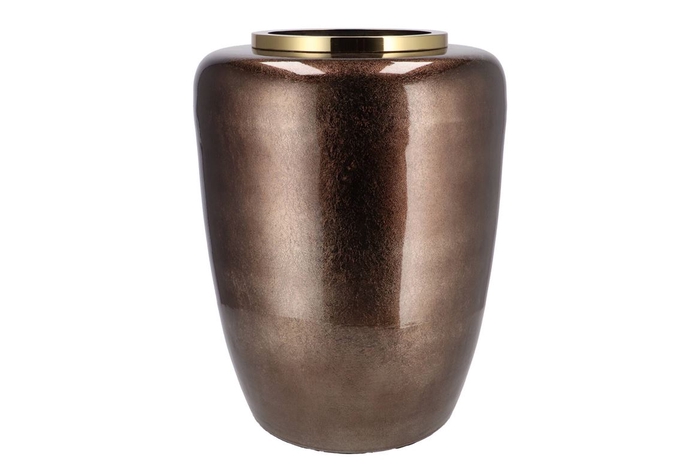 Julie Majestic Green Vase Iron 33x33x45cm