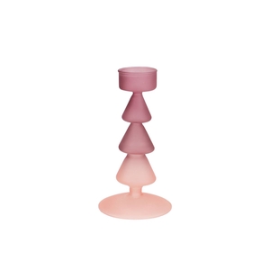 Nova Sweets Pink Candle Holder Tricolor 9x9x17cm