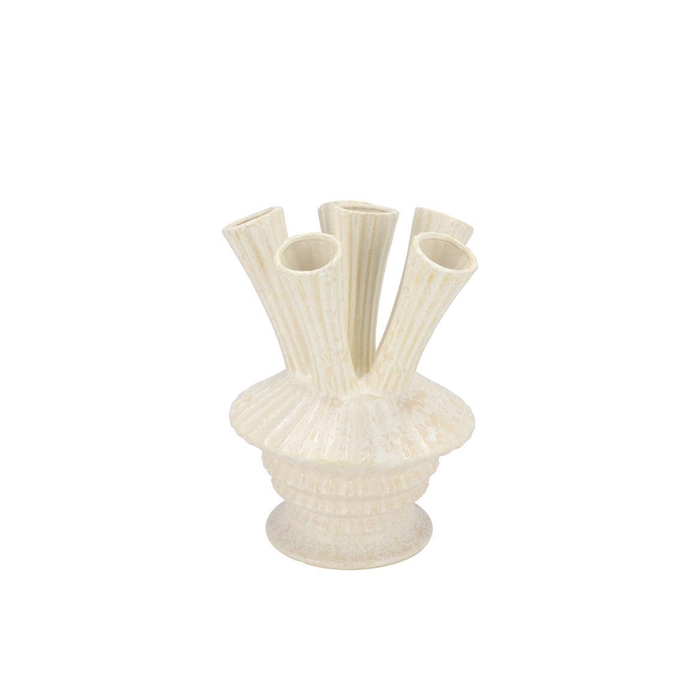 <h4>Maysa Offwhite Vase Tubes 16x16x23cm Nm</h4>