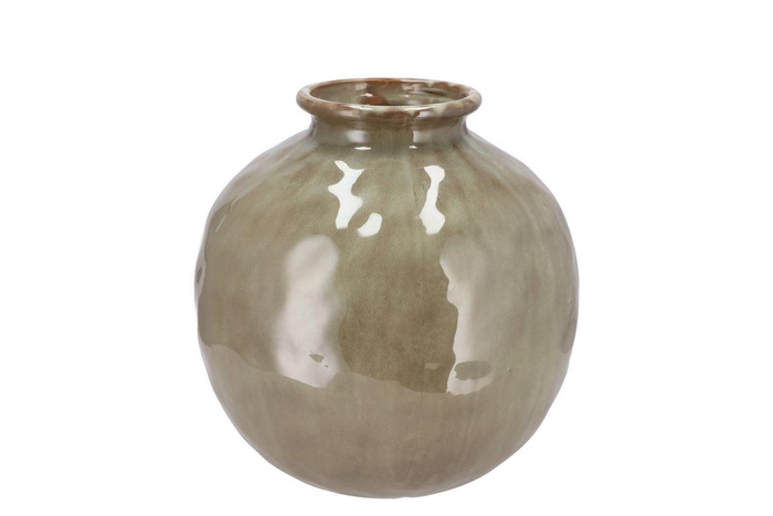 <h4>Odin Olive Vase 24x24x25cm</h4>