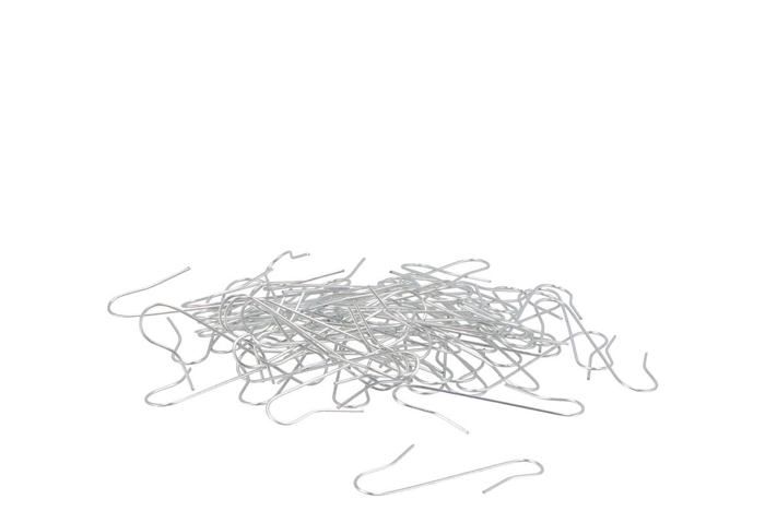 <h4>Floristry Xmass Tree Hooks Silver P/60 Pieces</h4>