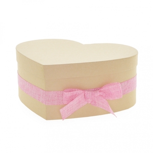 Mothersday Hatbox heart+bow 20*25*10cm