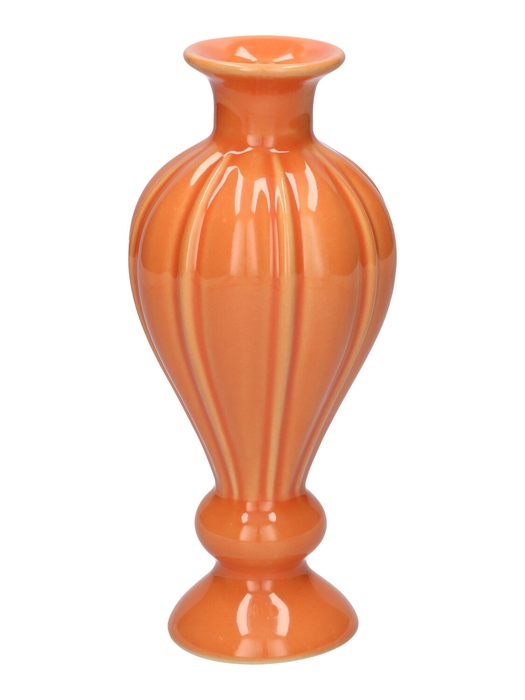 <h4>DF03-666803500 - Vase Celia3 d4.7/8xh18.5 orange</h4>