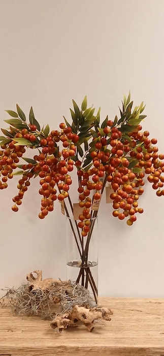 <h4>ARTIFICIAL STEM SUGAR BERRY L80 ORANGE</h4>