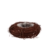 Wreath Elm Branches Planter Brown With Bottom 30x10cm