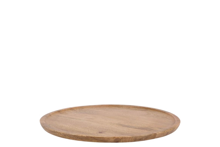 <h4>Mumbai Mango Wooden Tray Round Small Edge 28x28x2cm</h4>