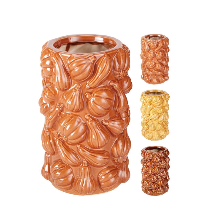 <h4>Herfst Keramiek Pumpi vaas d16*28cm</h4>
