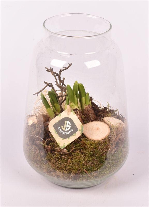 <h4>Glas cilinder Zef met hals 16cm</h4>