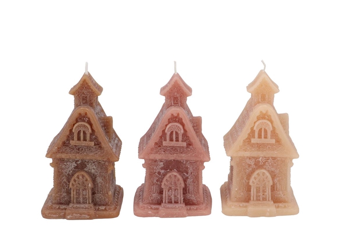 <h4>Candle Frosty Gingerbread House Scottish Spice Mix 8x9x15cm</h4>