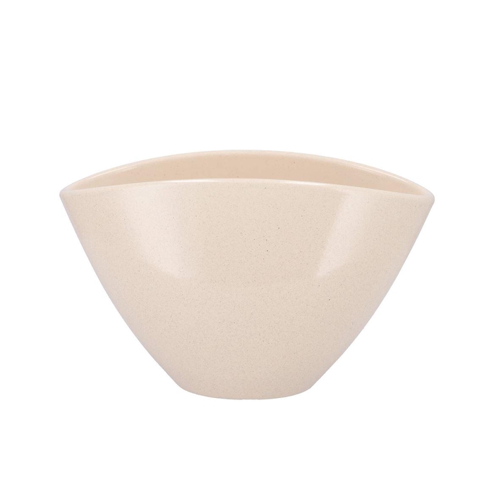 <h4>Ceramic Beige Stone Pot Orchid 28x17cm</h4>