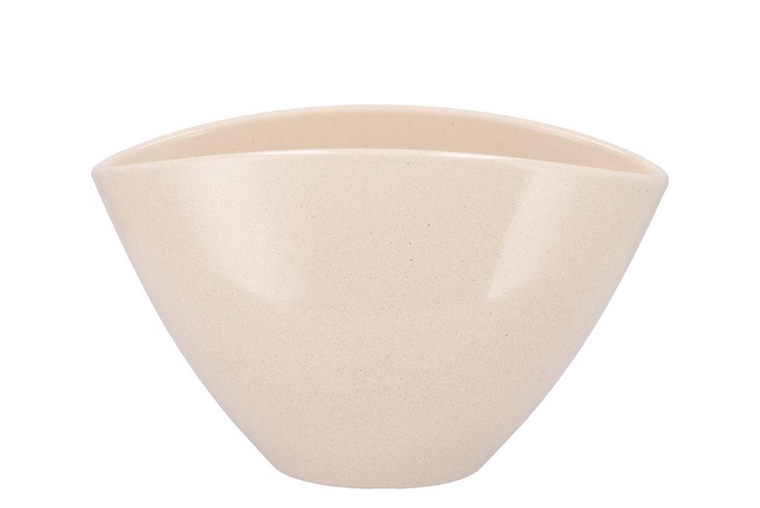 Ceramic Beige Stone Pot Orchid 28x17cm