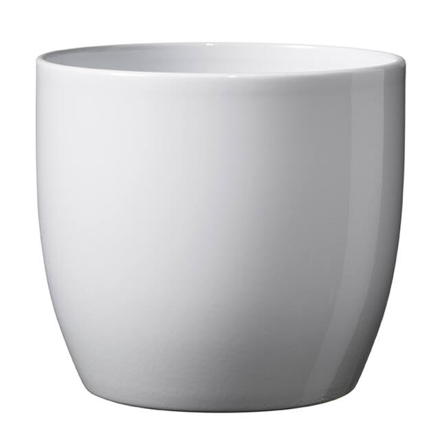 <h4>Pot Basel Ceramics Ø19xH18cm white shiny</h4>