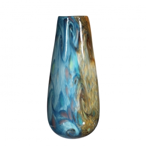 Glas Kameleon vaas d12.5*28cm