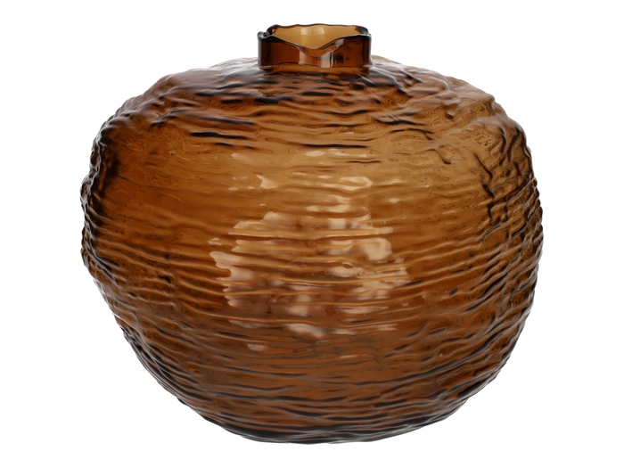 <h4>DF02-741451900 - Vase Barkon d7/20xh15.5 brown</h4>