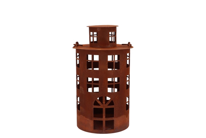 <h4>Rusty Scottish Brown Xmas Latern 14x23cm</h4>