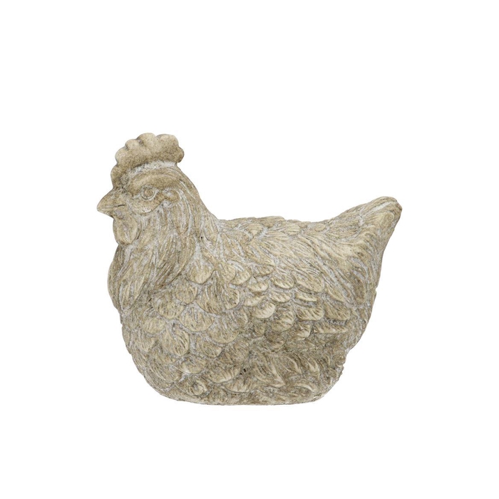 <h4>Concrete Farm Grey Chicken Feathers 19x12x14cm Nm</h4>