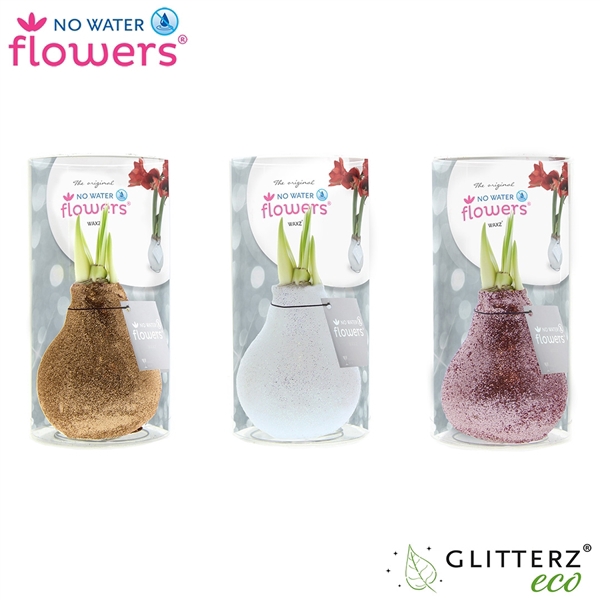 <h4>No Water Flowers Glitterz® Charm mix in Koker</h4>