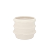Junia White Structure Pot 13x13x10cm