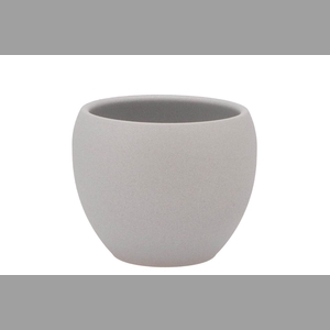 Vinci Matt Grey Flower Pot 14x11cm