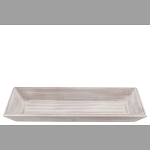 Wood Antique Tray Grey 40x20x4cm