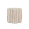 Stripes White Gold Cylinder Pot 13x13cm Nm