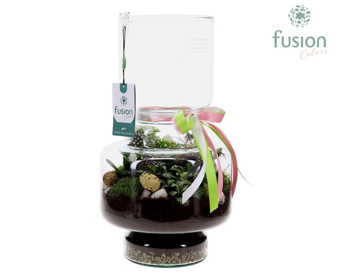 <h4>Green Bottle Lotte Large met Pasen arrangement</h4>