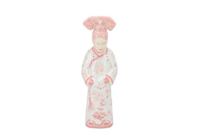 Hailey Pink Porcelain Guanyin 11x8x35cm