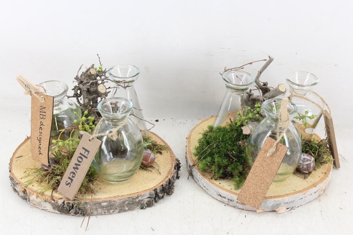 <h4>arr2 MB - Hout schijf 3fles naturel</h4>