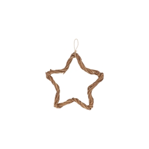 Wreath Vine Twisted Star Ass 25x25x2cm Nm