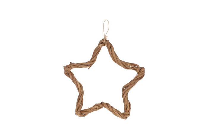 <h4>Wreath Vine Twisted Star Ass 25x25x2cm</h4>