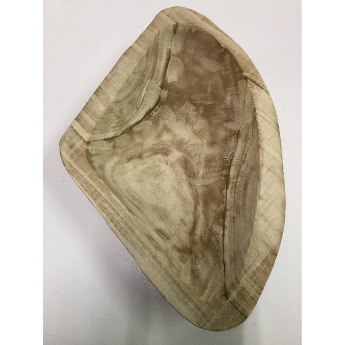 <h4>PAULOWNIA WOOD OVAL PLATE 34X22CM NATURAL</h4>